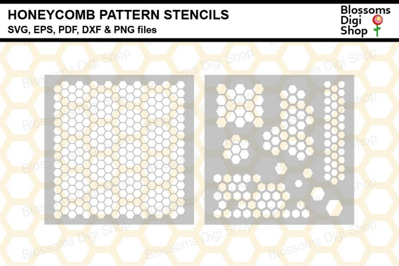 honeycomb-pattern-stencils-svg-eps-pdf-dxf-amp-png-files