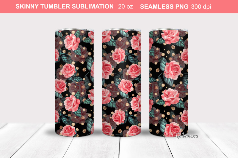 red-roses-tumbler-wrap-floral-tumbler-sublimation