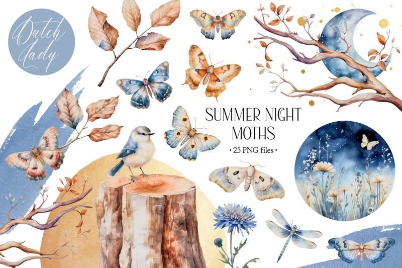 watercolor-summer-night-moths-clipart-set