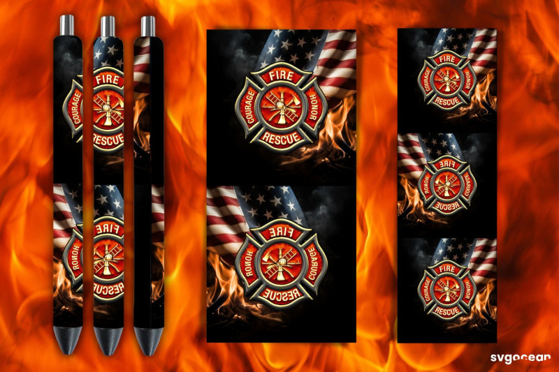 firefighter-pen-wraps-bundle-sublimation