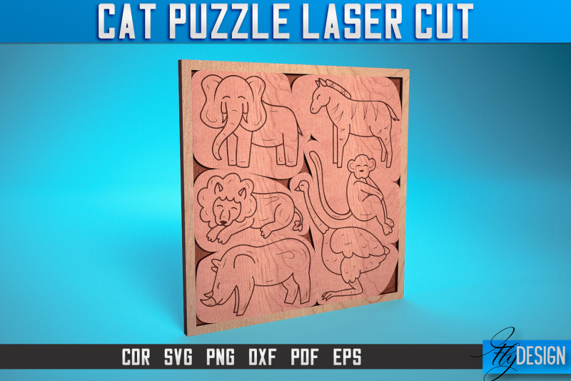 cat-puzzle-laser-cut-svg-puzzle-game-laser-cut-svg-design-cnc-file