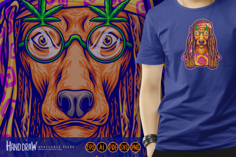 dreadlock-dog-breeds-fashion-hippie-lifestyle-illustrations