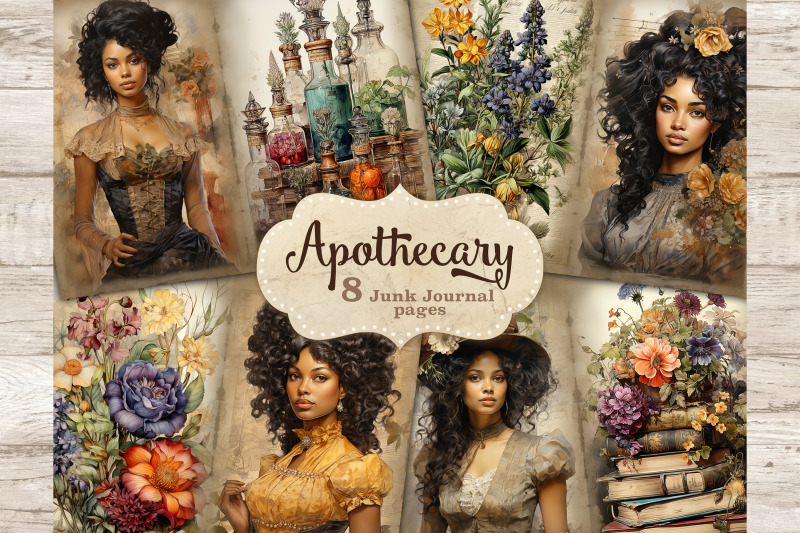 apothecary-junk-journal-kit-woman-ephemera