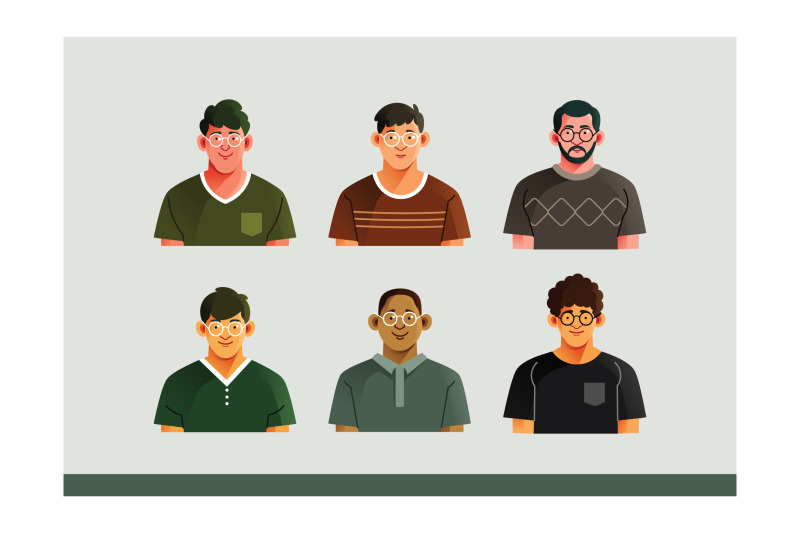 man-character-avatar-set-illustration