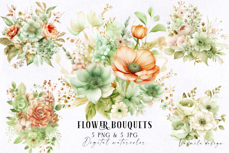 bouquets-of-green-pastel-flowers
