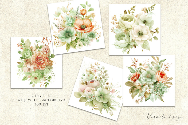 bouquets-of-green-pastel-flowers