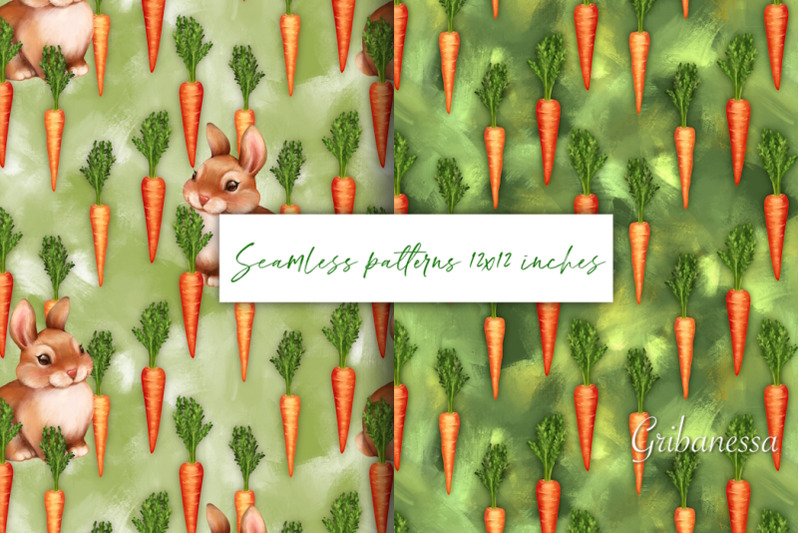 carrot-seamless-patterns