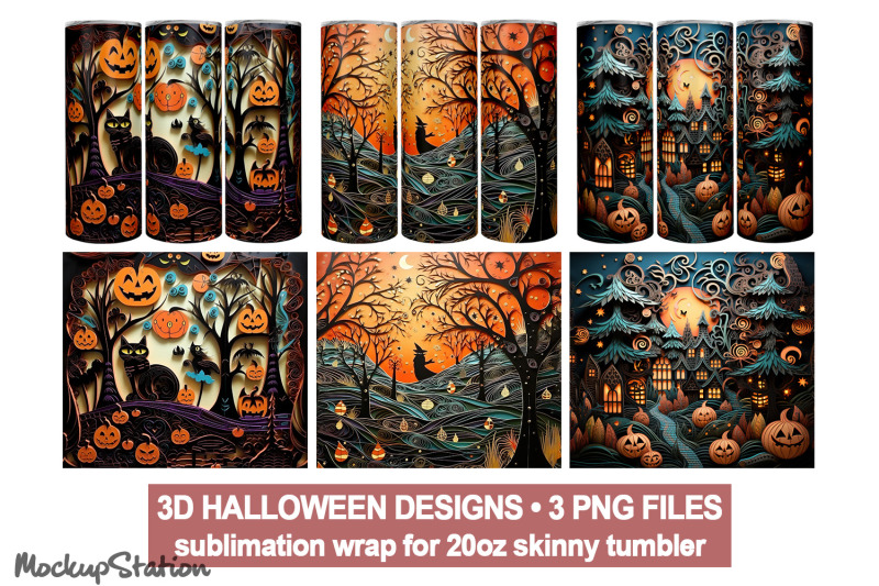 3d-quill-halloween-tumbler-wrap-design-sublimation-png-bundle