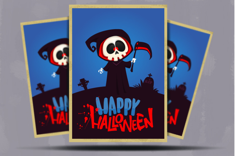 cute-halloween-grim-reaper-cartoon-illustration