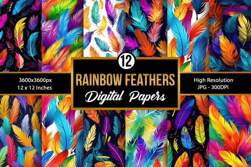 rainbow-birds-feathers-seamless-pattern-digital-papers