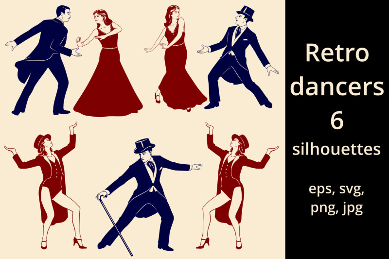 retro-dancers-silhouettes