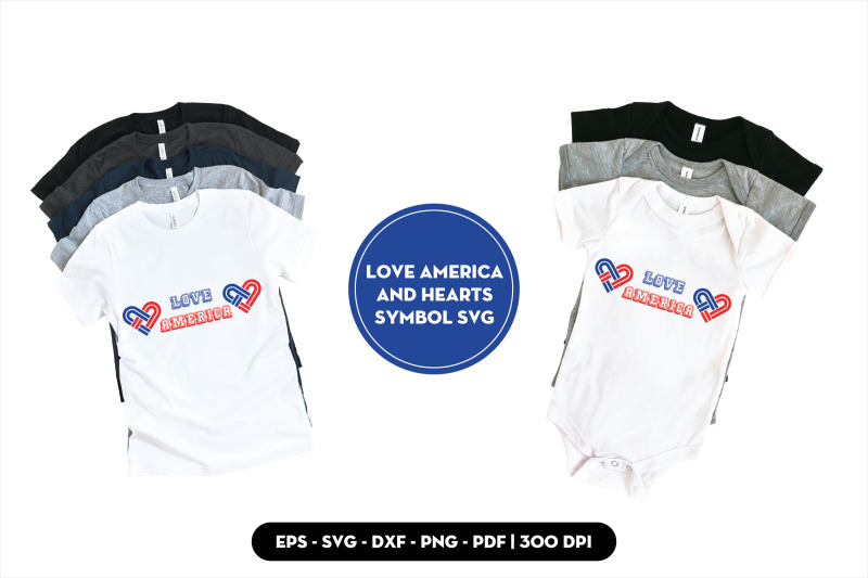 love-america-and-hearts-symbol-svg