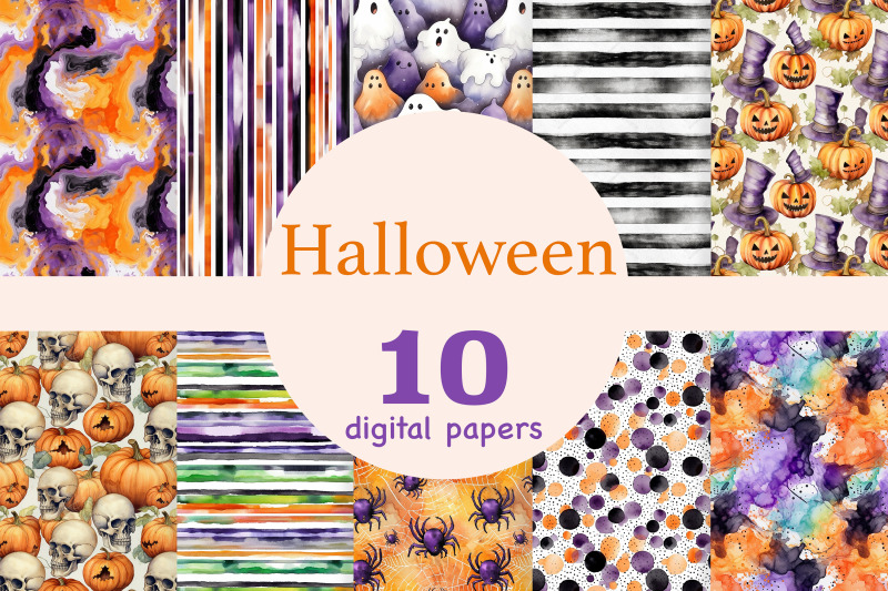 halloween-seamless-pattern-spooky-digital-paper-set