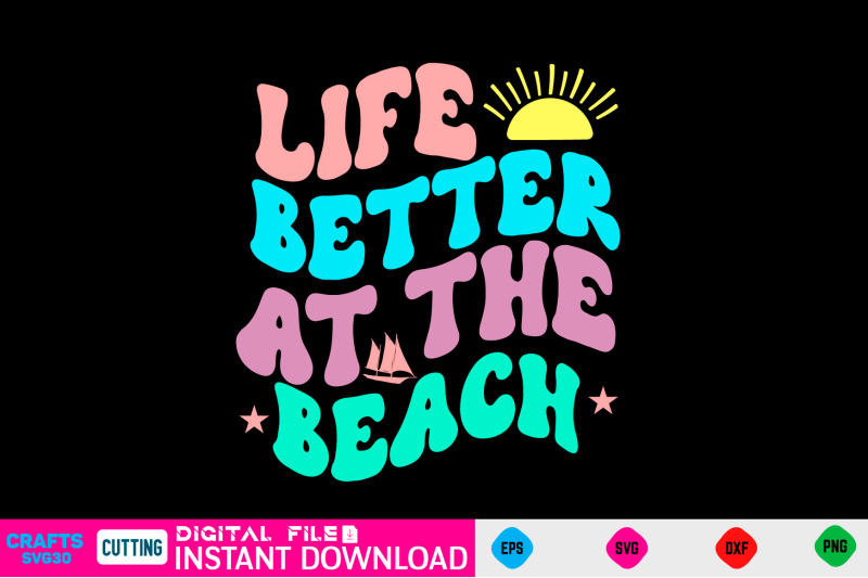 life-better-at-the-beach-svg-retro-design