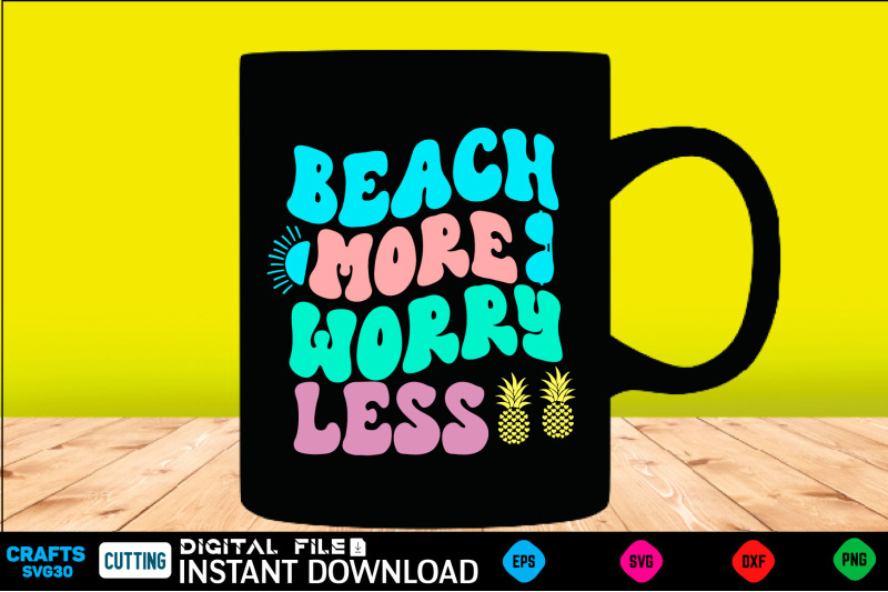 beach-more-worry-less-svg-retro-design