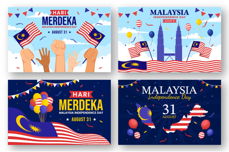 20-malaysia-independence-day-vector-illustration