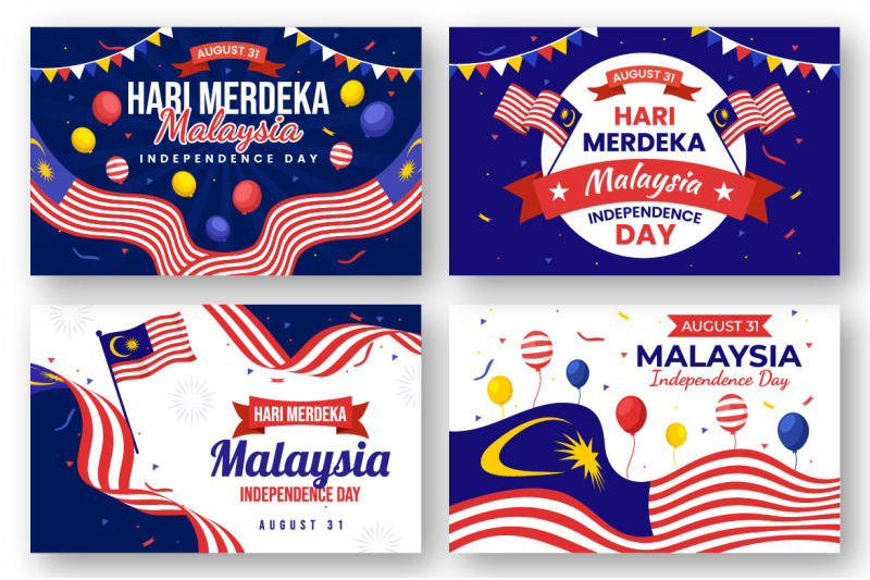 20-malaysia-independence-day-vector-illustration