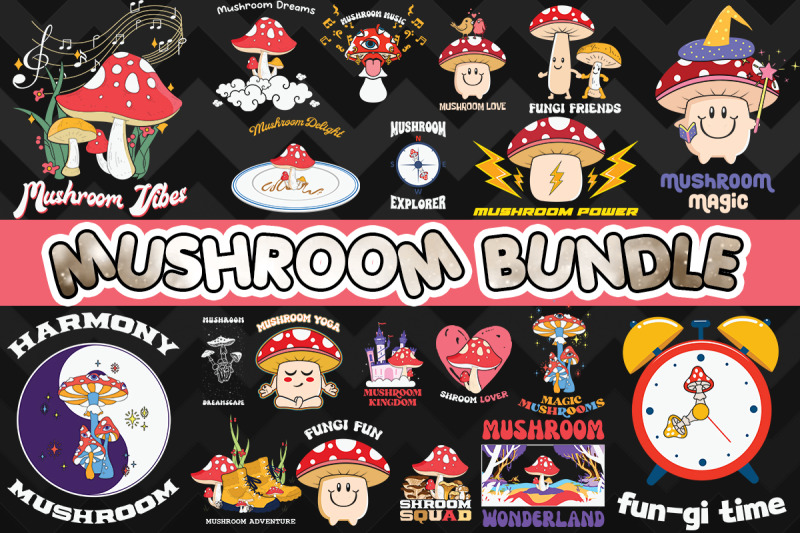 mushroom-bundle-svg-20-designs