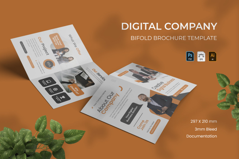 digital-company-bifold-brochure