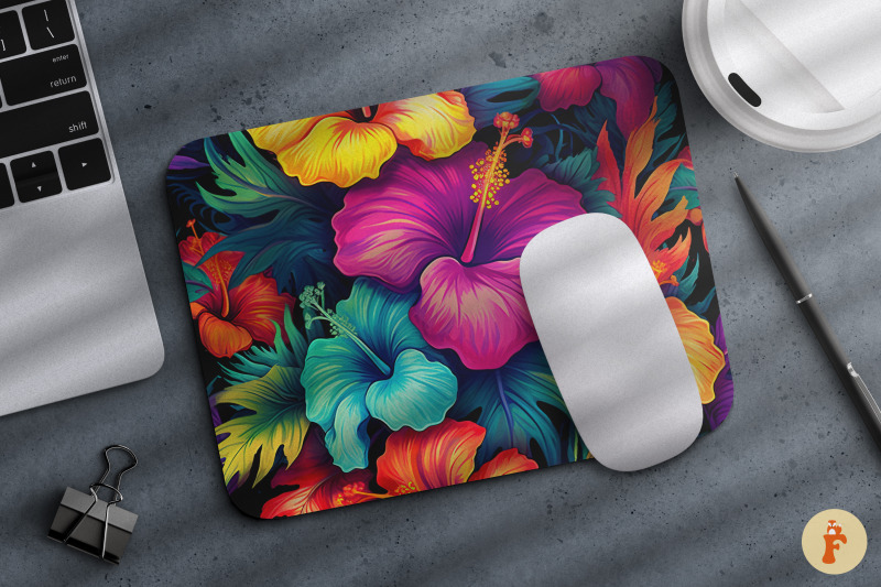 vibrant-hibiscus-flower-mouse-pad