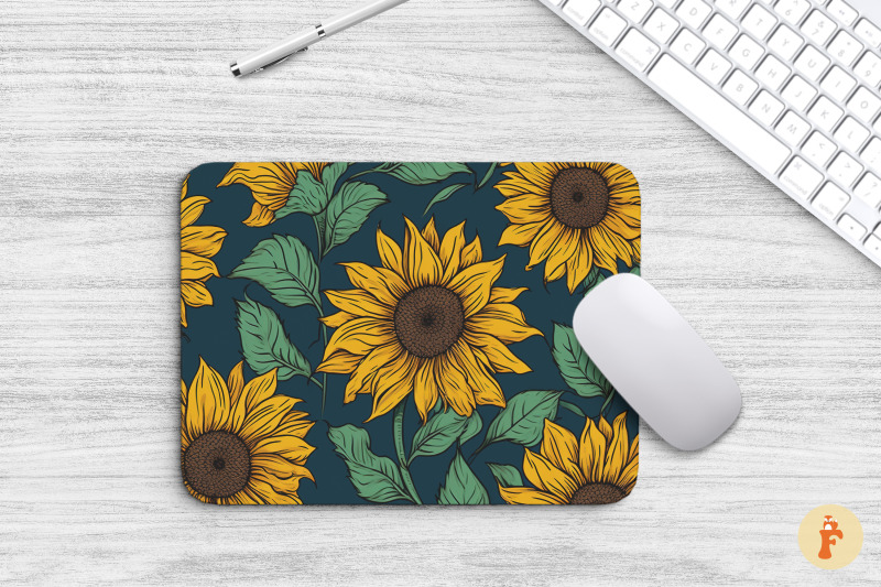 vintage-sunflowers-mouse-pad