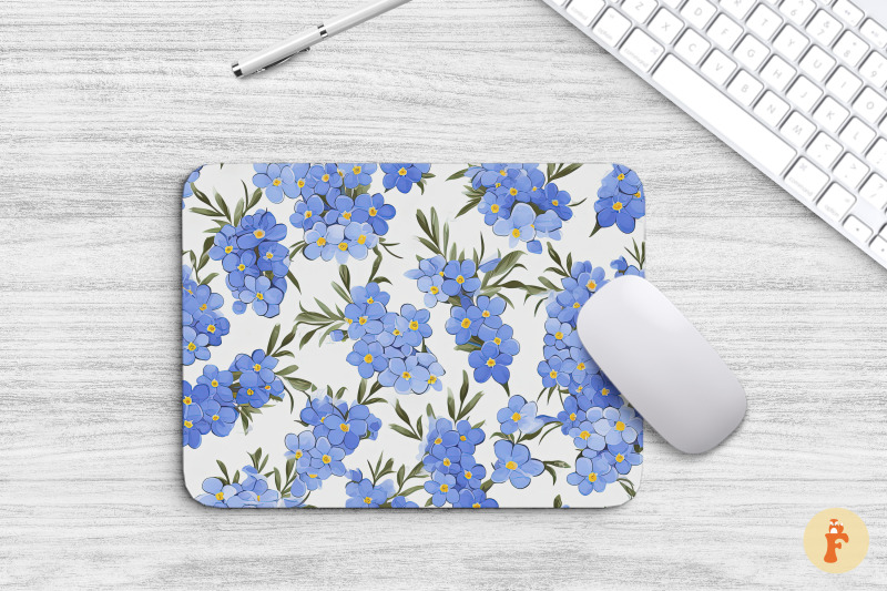 vintage-forget-me-not-flowers-mouse-pad