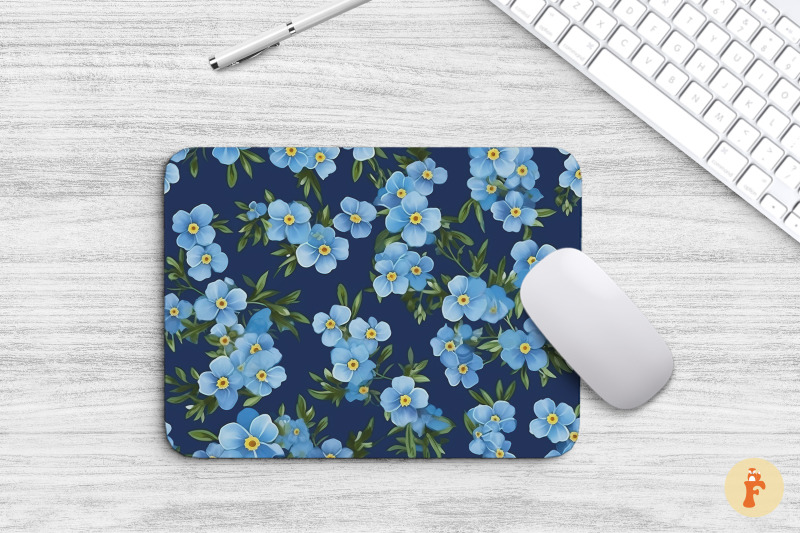 forget-me-not-flowers-mouse-pad