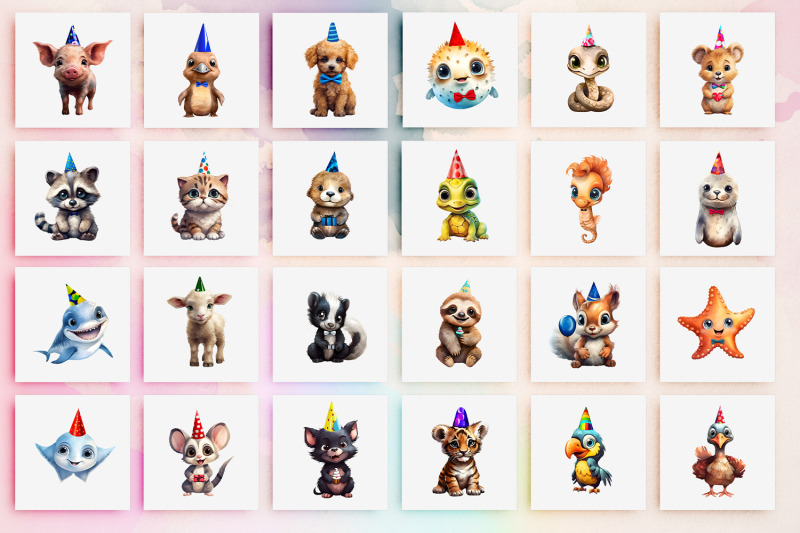 194-baby-animals-birthday-party-clipart-shower-decor
