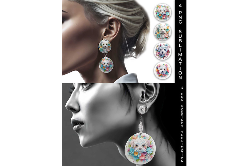 3d-floral-fantasy-maltese-earrings-sublimation-png-bundle