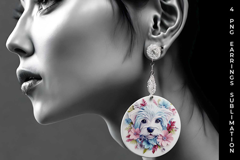 3d-floral-fantasy-maltese-earrings-sublimation-png-bundle