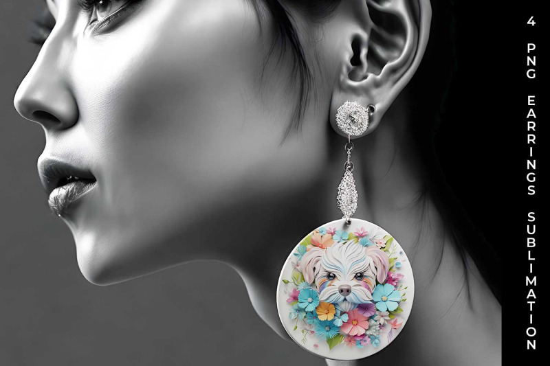 3d-floral-fantasy-maltese-earrings-sublimation-png-bundle