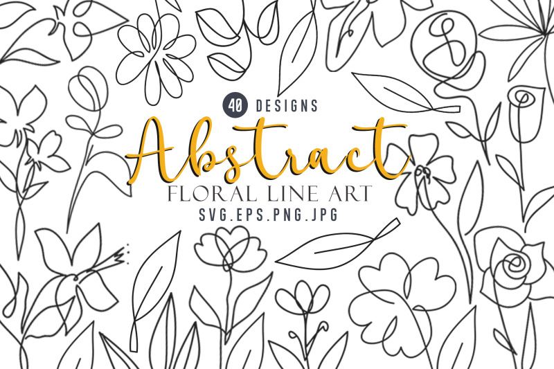 abstract-floral-line-clipart-bundle