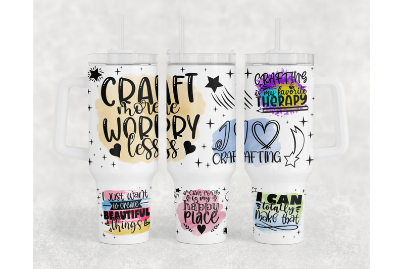 crafting-quotes-40oz-tumbler-wrap-crafter-40oz-quencher-tumbler-png