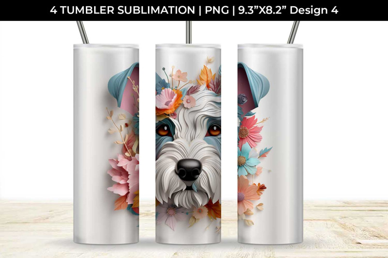 3d-floral-fantasy-schnauzer-tumbler-wrap-sublimation-png-bundle