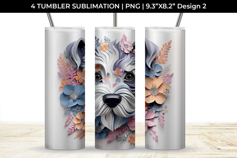 3d-floral-fantasy-schnauzer-tumbler-wrap-sublimation-png-bundle