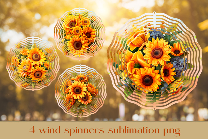 paper-cut-wind-spinner-sublimation-sunflower-wind-spinner