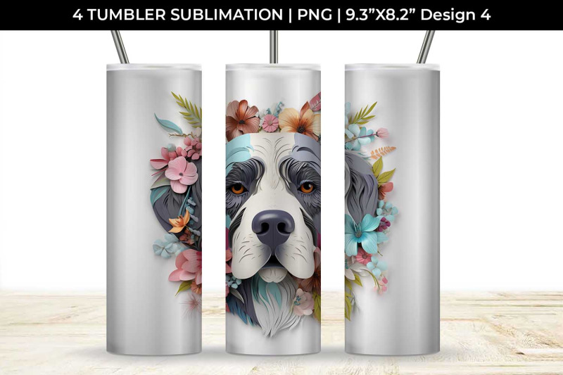 3d-floral-fantasy-saint-bernard-tumbler-wrap-sublimation-png-bundle