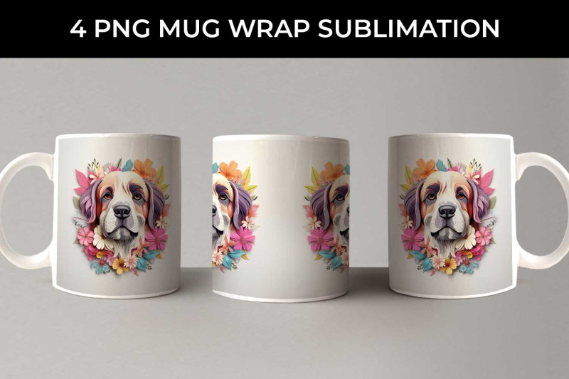 3d-floral-fantasy-saint-bernard-mug-sublimation-png-bundle