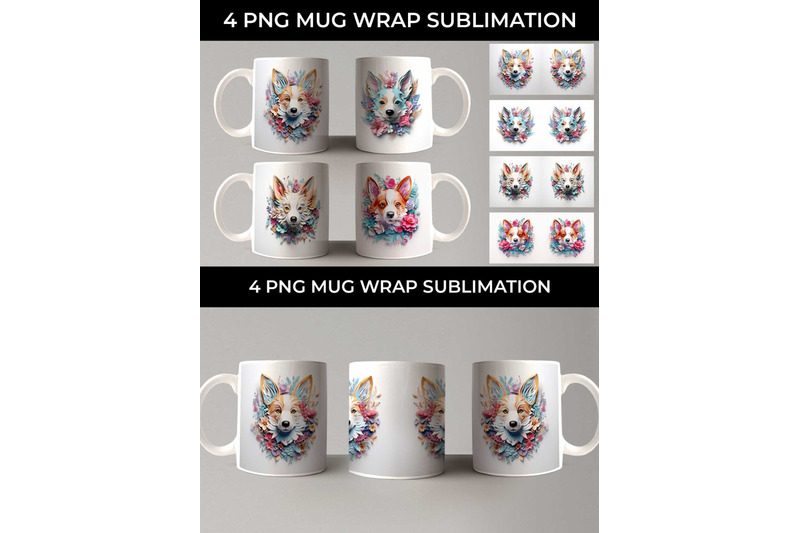 3d-floral-fantasy-corgi-mug-sublimation-png-bundle