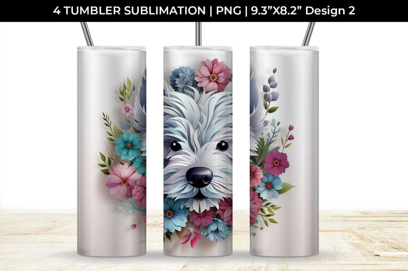 3d-floral-fantasy-westie-tumbler-wrap-sublimation-png-bundle