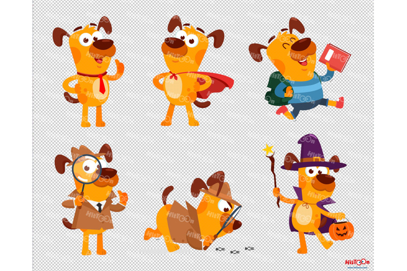 funny-dog-cartoon-mascot-character-flat-design-1