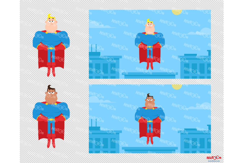 super-hero-characters-clip-art-vector-illustrations