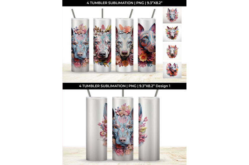 3d-floral-fantasy-doberman-tumbler-wrap-sublimation-png-bundle