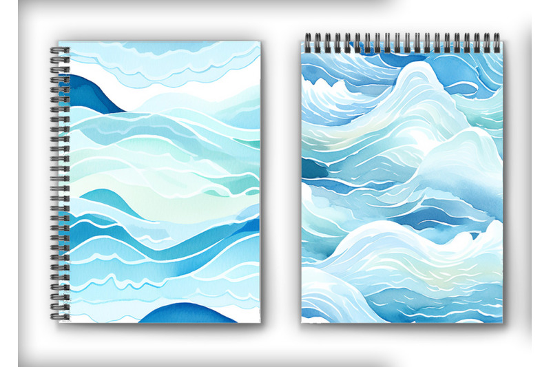 waves-watercolor-seamless-patterns