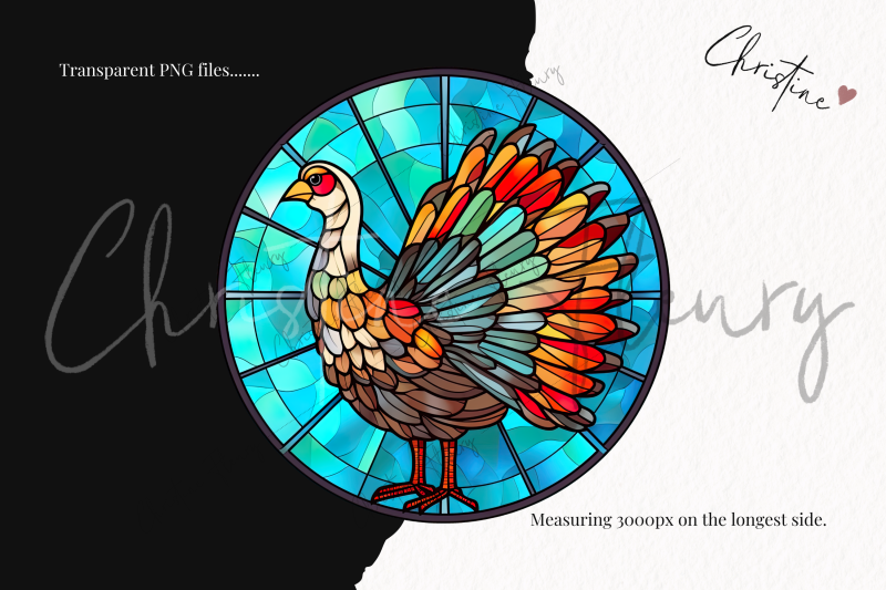 25-round-turkey-stained-glass-clipart