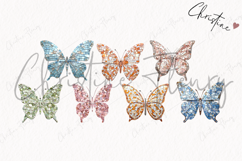 48-mosaic-butterfly-clipart