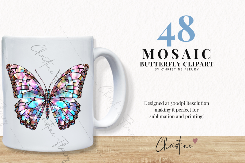 48-mosaic-butterfly-clipart