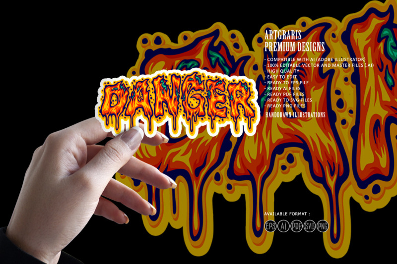 danger-word-lettering-with-evil-letters