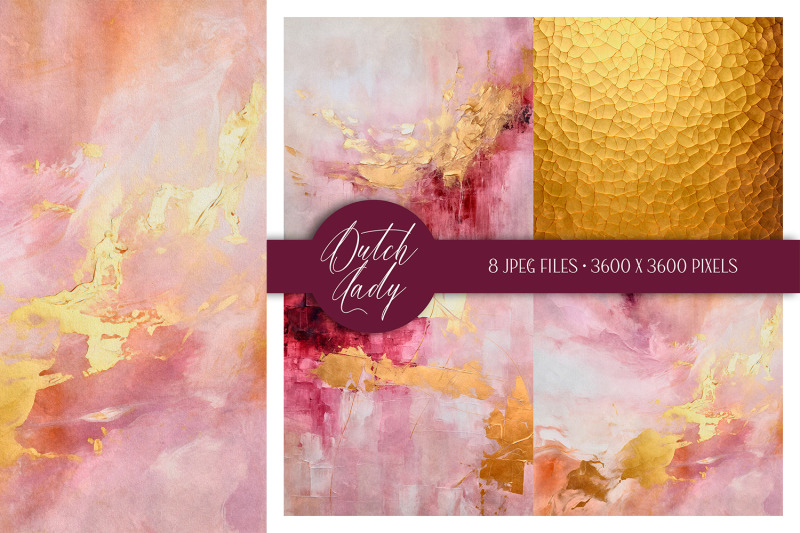 abstract-paint-textures-in-pink-and-gold