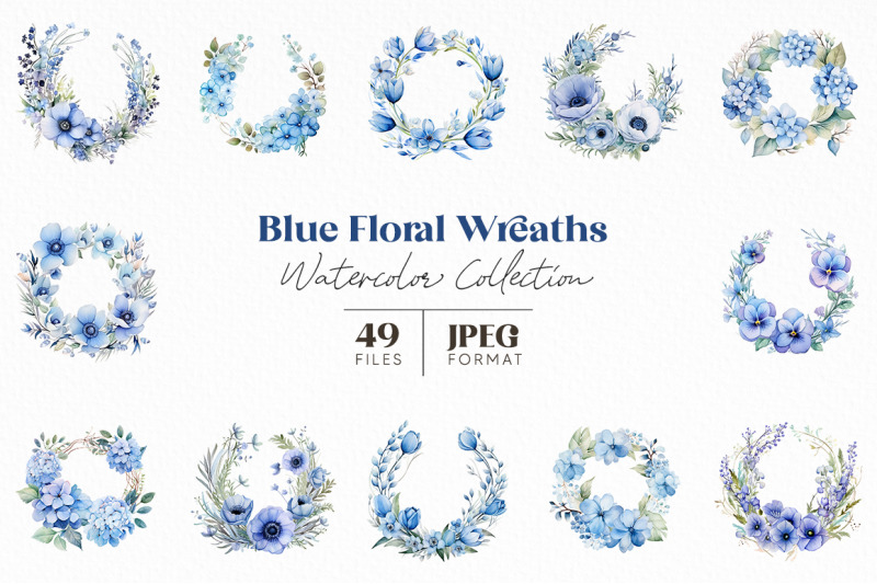 blue-floral-wreaths